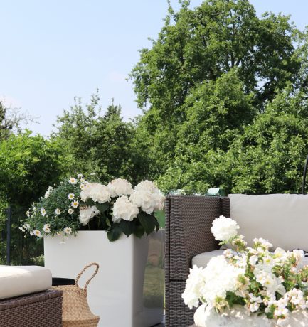 Stimmungsvoller Outdoor-Bereich