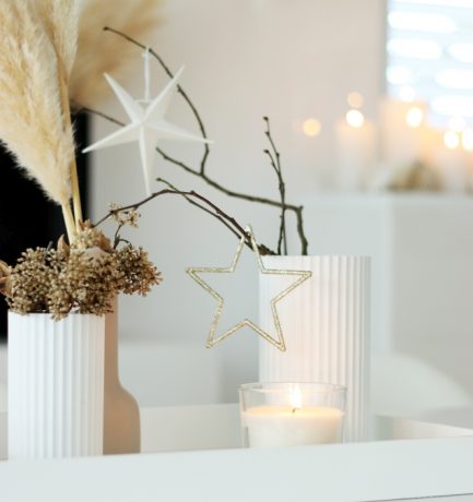 Weihnachtliches Esszimmer Update | Stilvolle Kerzensäule