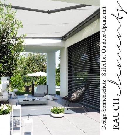 Design-Sonnenschutz | Stilvolles Outdoor-Update mit den Kassettenmarkisen von RAUCH elements