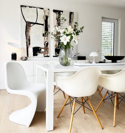 Blumige Eleganz im Esszimmer